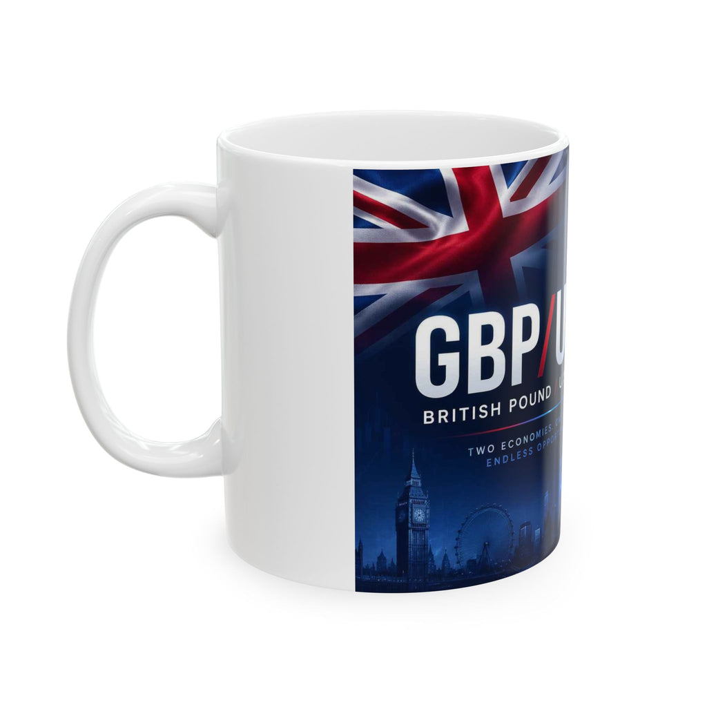 Gbp Usd Ceramic Mug, (11oz, 15oz)