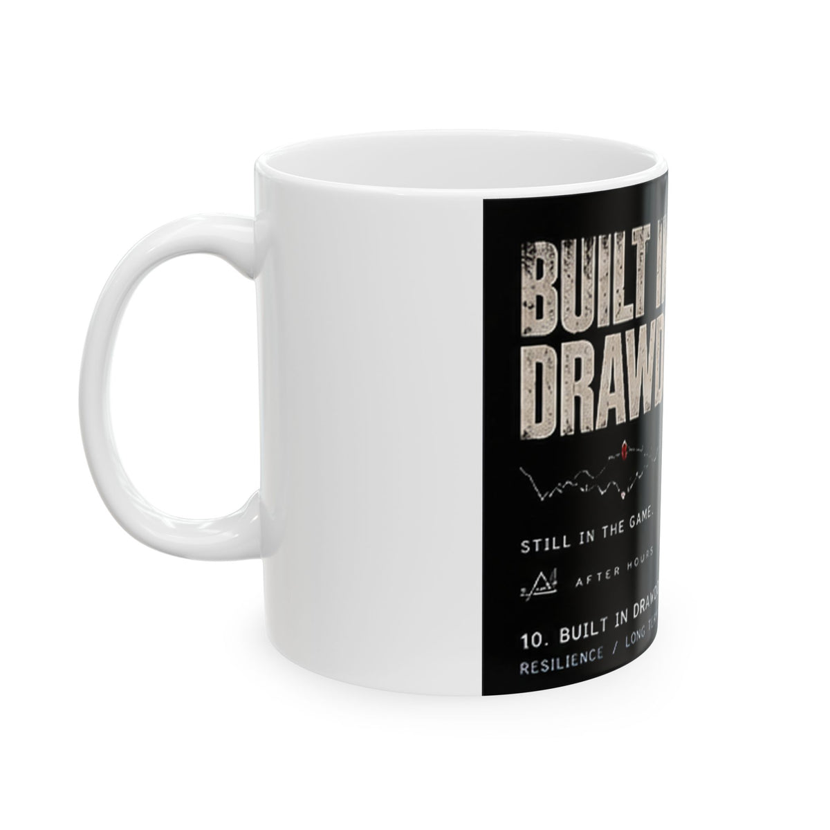 Built in Drawdown Trading Chart Ceramic Mug
