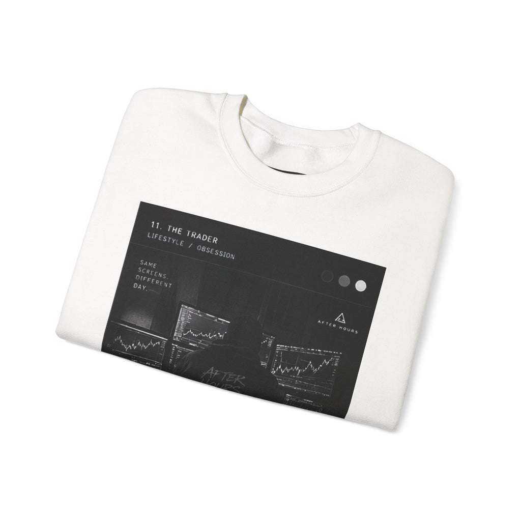 Abstract Black Graphic Sweatshirt