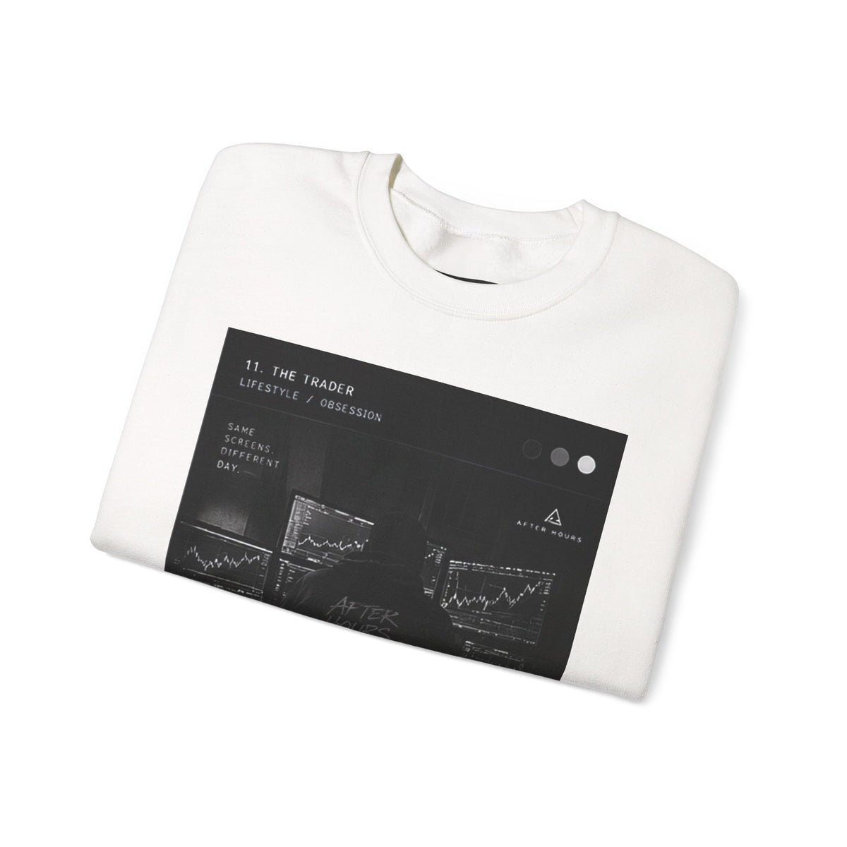 Abstract Black Graphic Sweatshirt