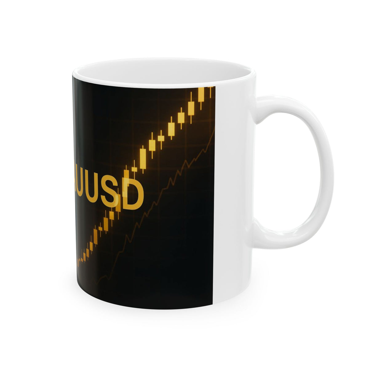 Gold Ceramic Mug, (11oz, 15oz)