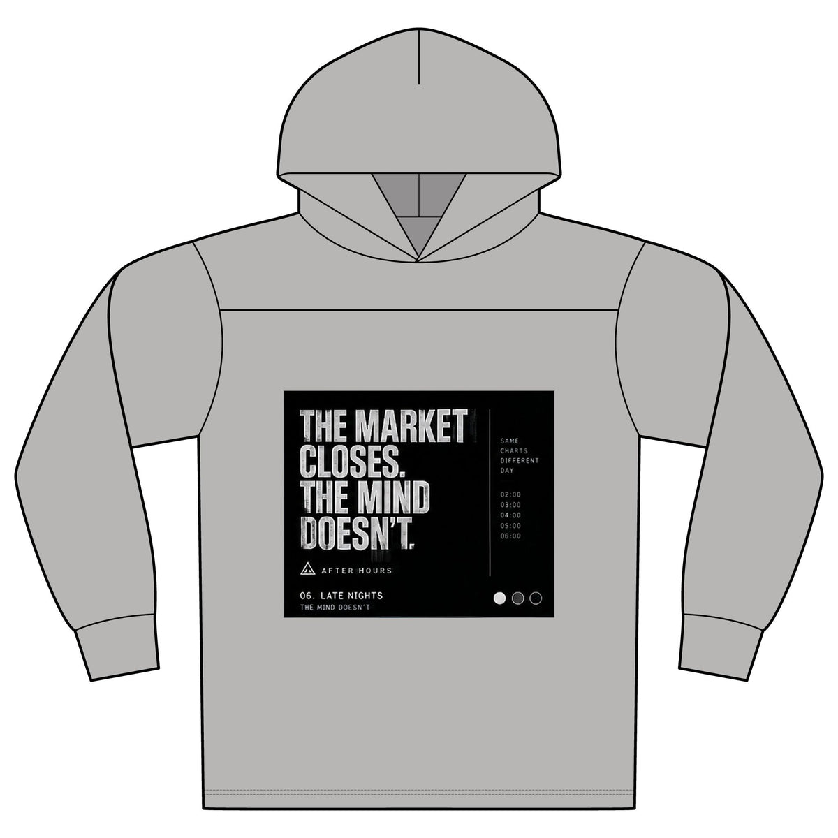 The Market Closes, The Mind Doesn't Colorblock Hoodie