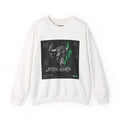 Bull Graphic Art Sweatshirt | Black and Green Print