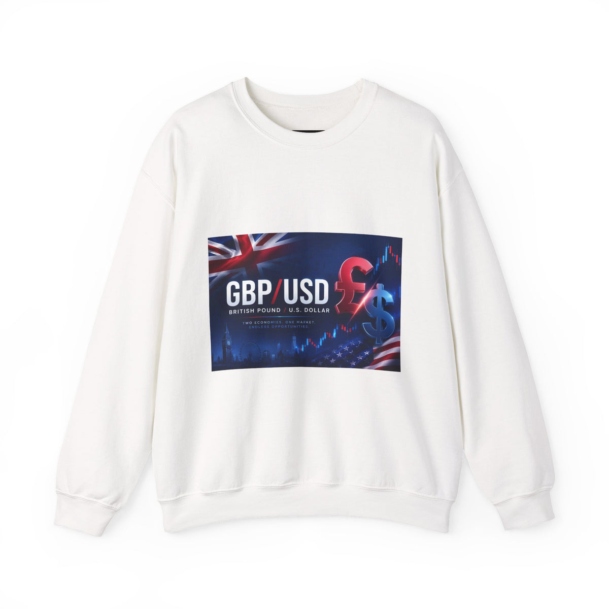 GBP/USD Currency Trading Crewneck Sweatshirt