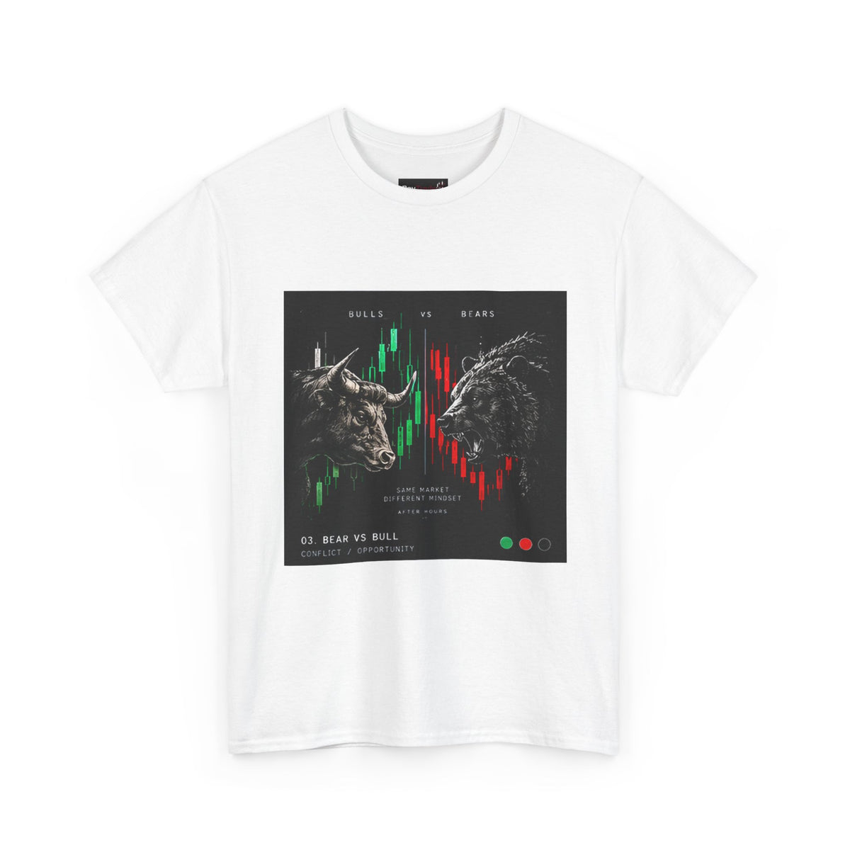 Bull and Bear Stock Market Chart T-Shirt