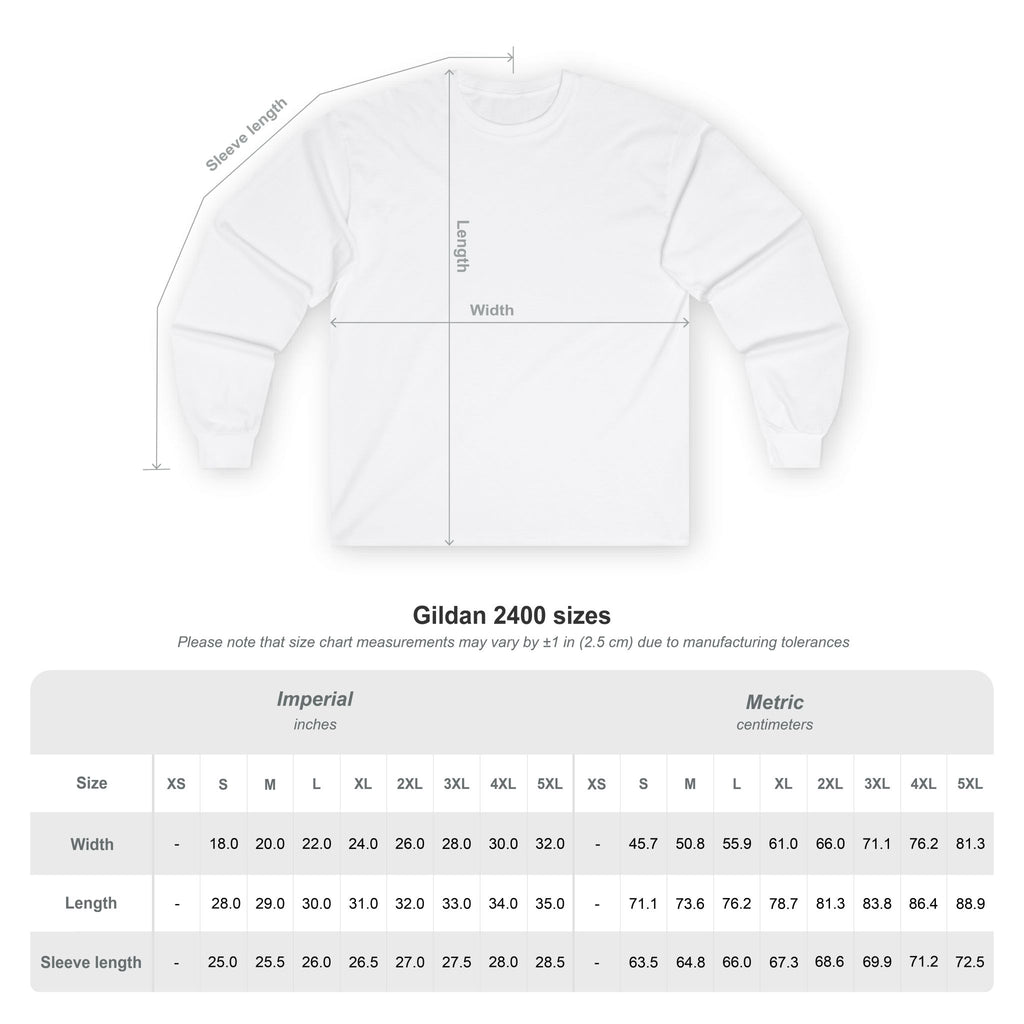 Abstract Bull Graphic Long Sleeve Tee