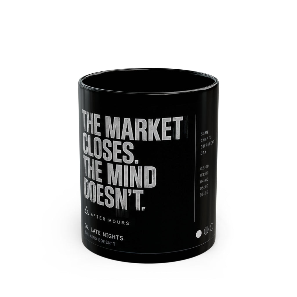 The Market Closes The Mind Doesn't Quote Mug