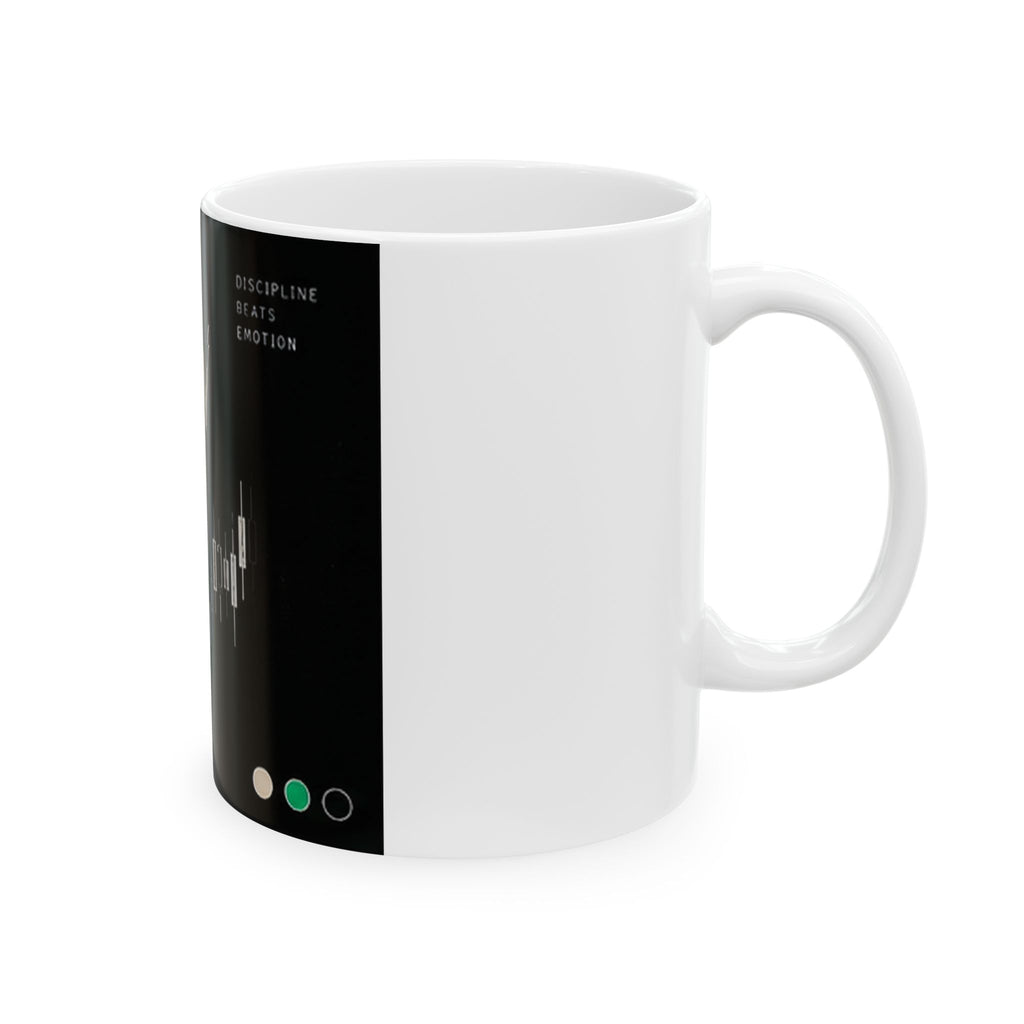 Follow the Plan Not the Noise Ceramic Mug | Trading Chart Design