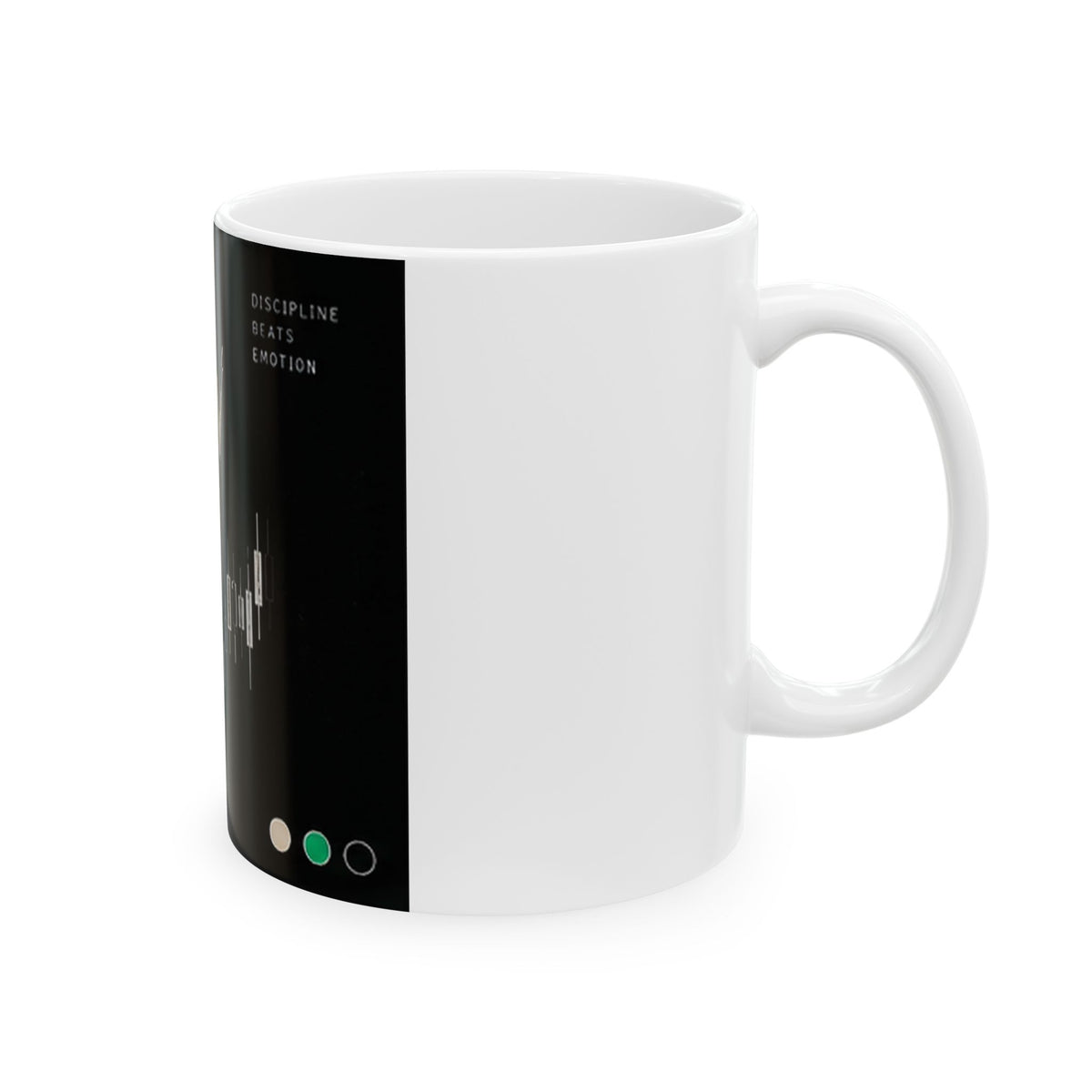 Follow the Plan Not the Noise Ceramic Mug | Trading Chart Design