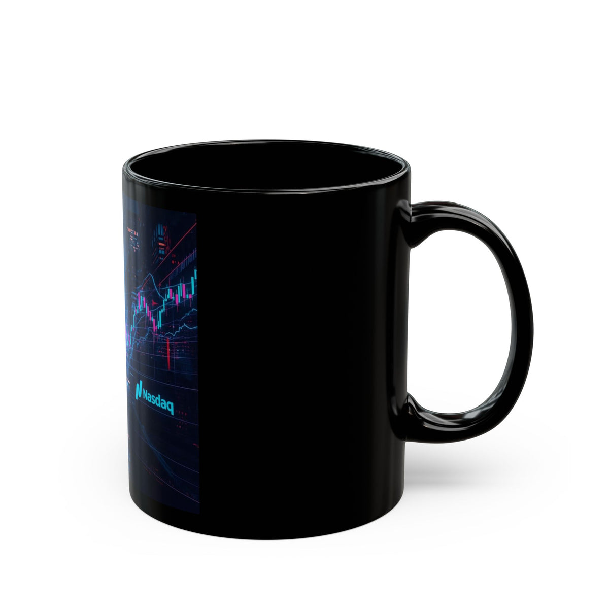 NASDAQ Stock Market Black Mug