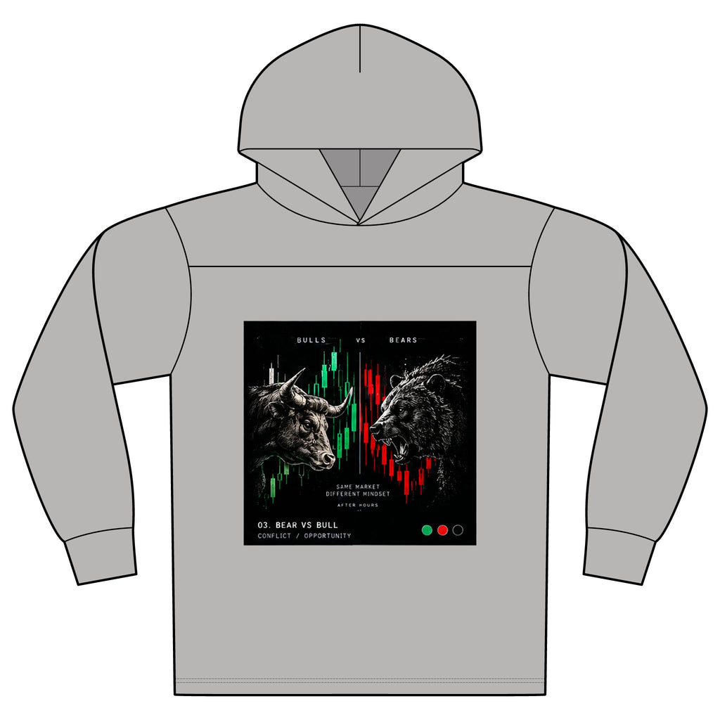 Bulls vs Bears Colorblock Hoodie