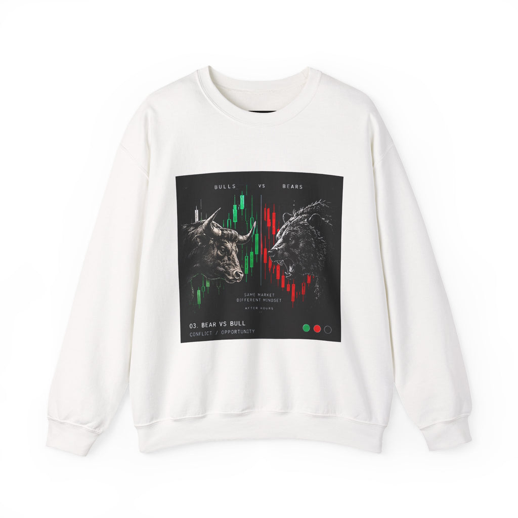 Bull and Bear Stock Market Chart Sweatshirt