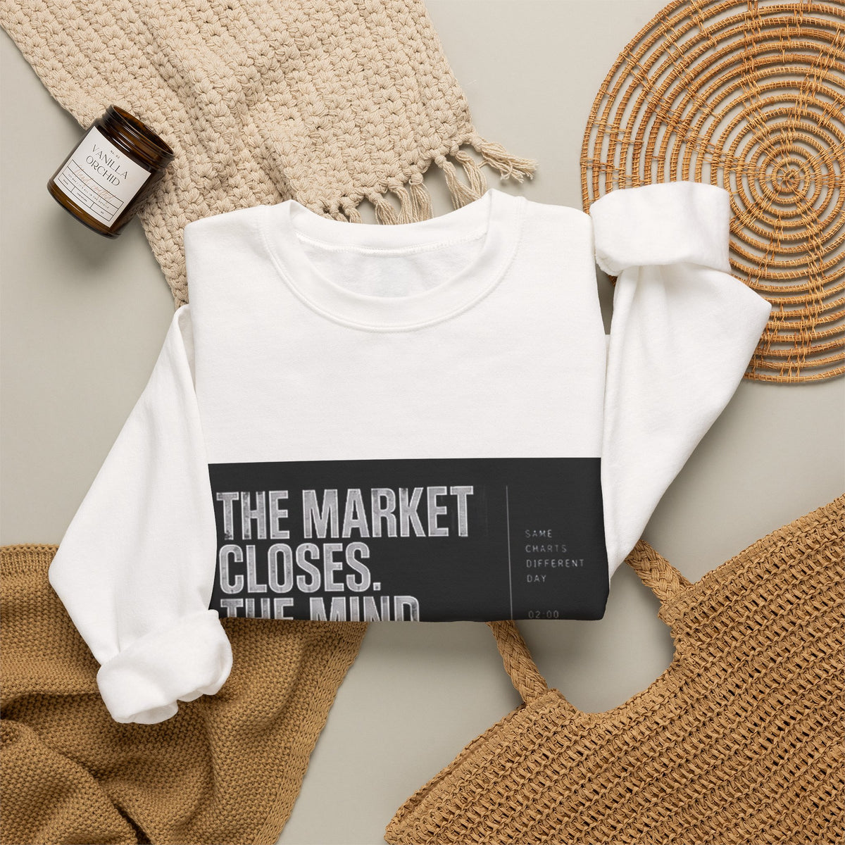 The Market Closes, The Mind Doesn't Sweatshirt