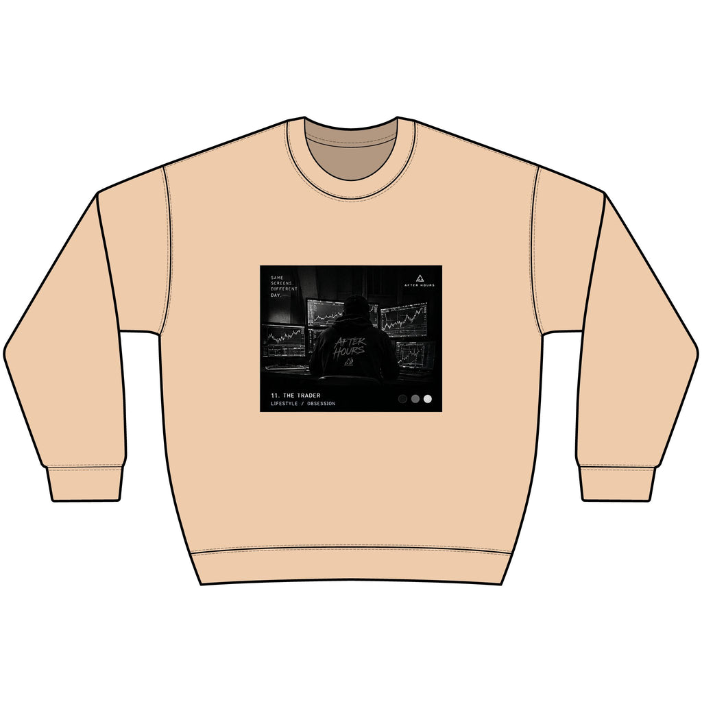 After Hours Trader Black Crewneck Sweatshirt