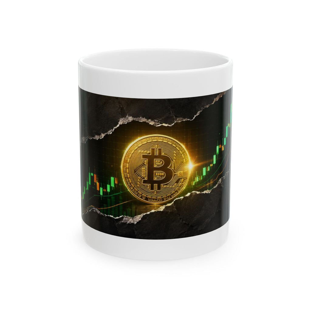 Bitcoin Cryptocurrency Trading Chart Ceramic Mug