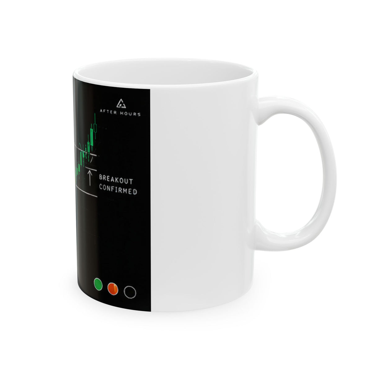 Candlestick Trading Chart Ceramic Mug
