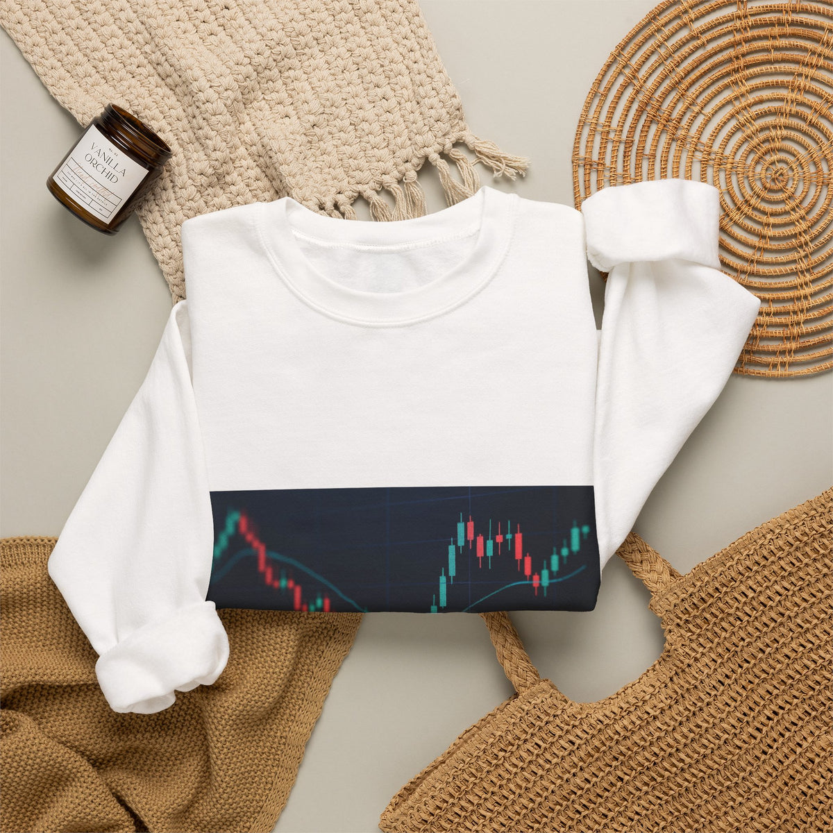 EUR/USD Forex Trading Chart Crewneck Sweatshirt