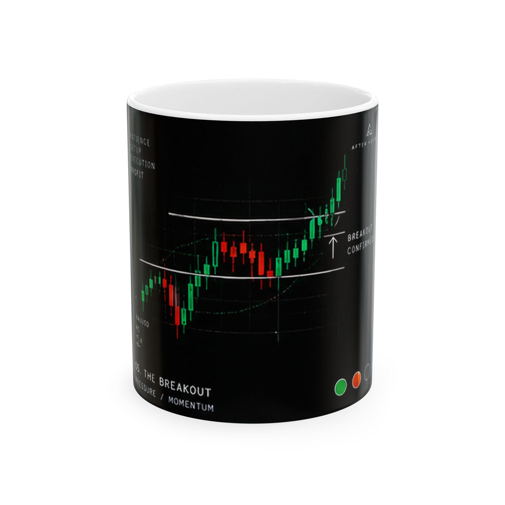 Candlestick Trading Chart Ceramic Mug