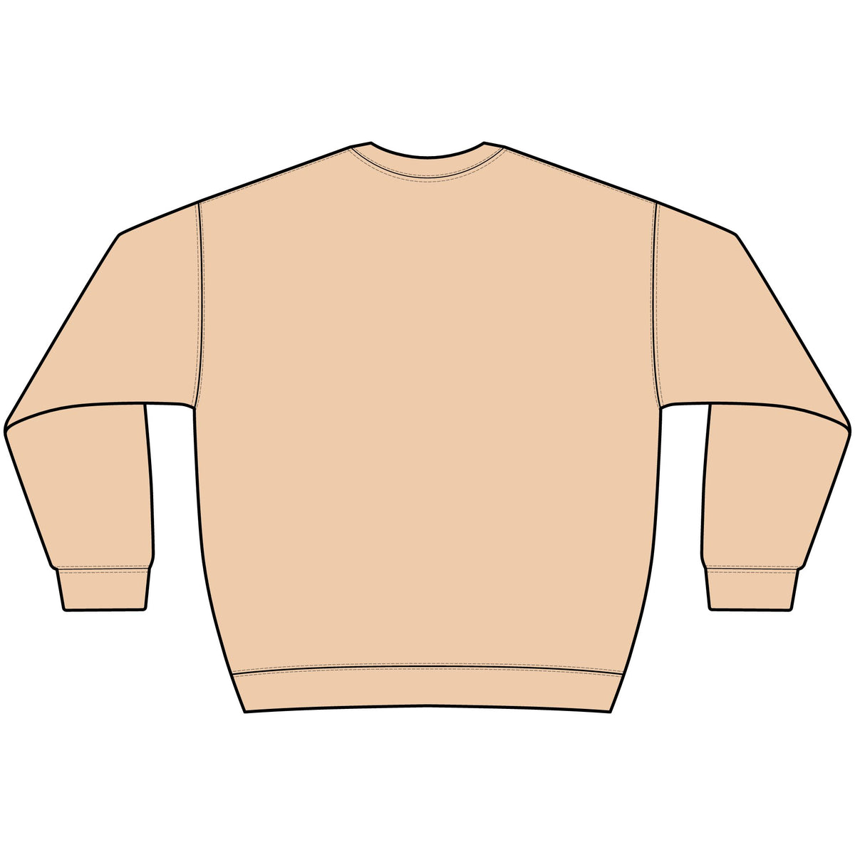 Global Market Globe Black Crewneck Sweatshirt