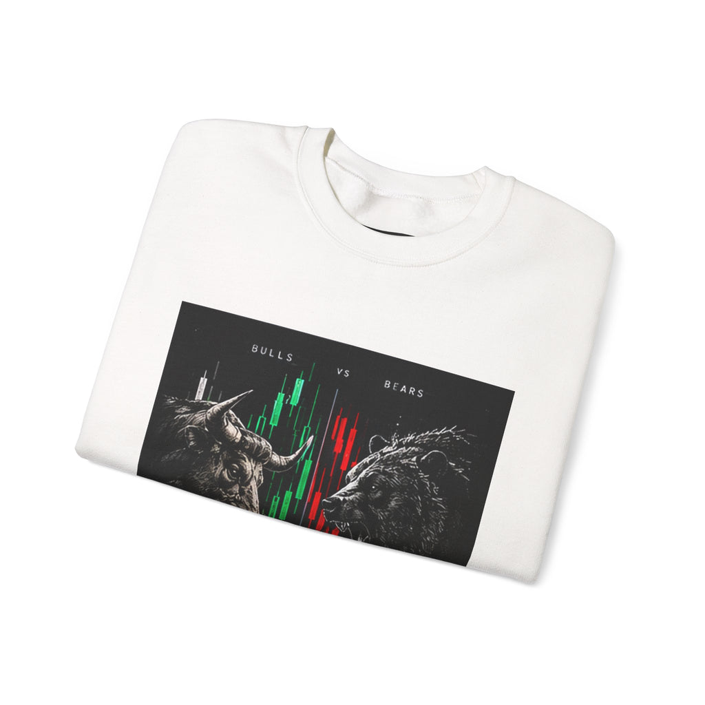Bull and Bear Stock Market Chart Sweatshirt