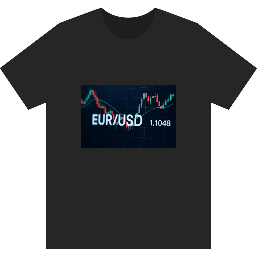 EUR/USD Forex Trading Chart T-Shirt