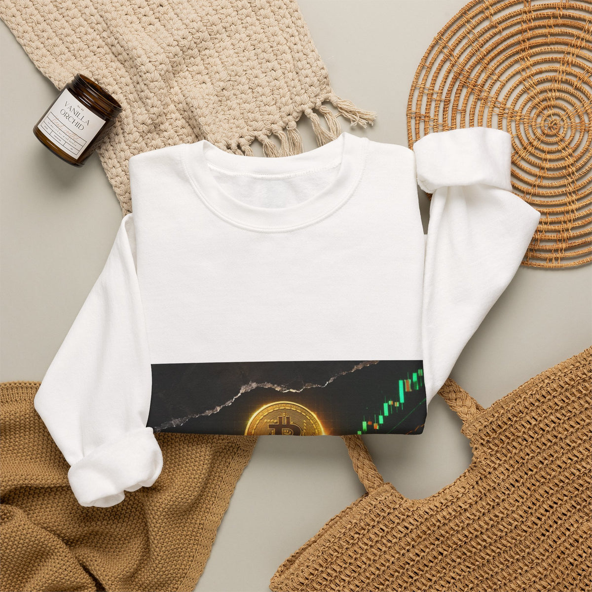 Bitcoin Crypto Trading Chart Sweatshirt