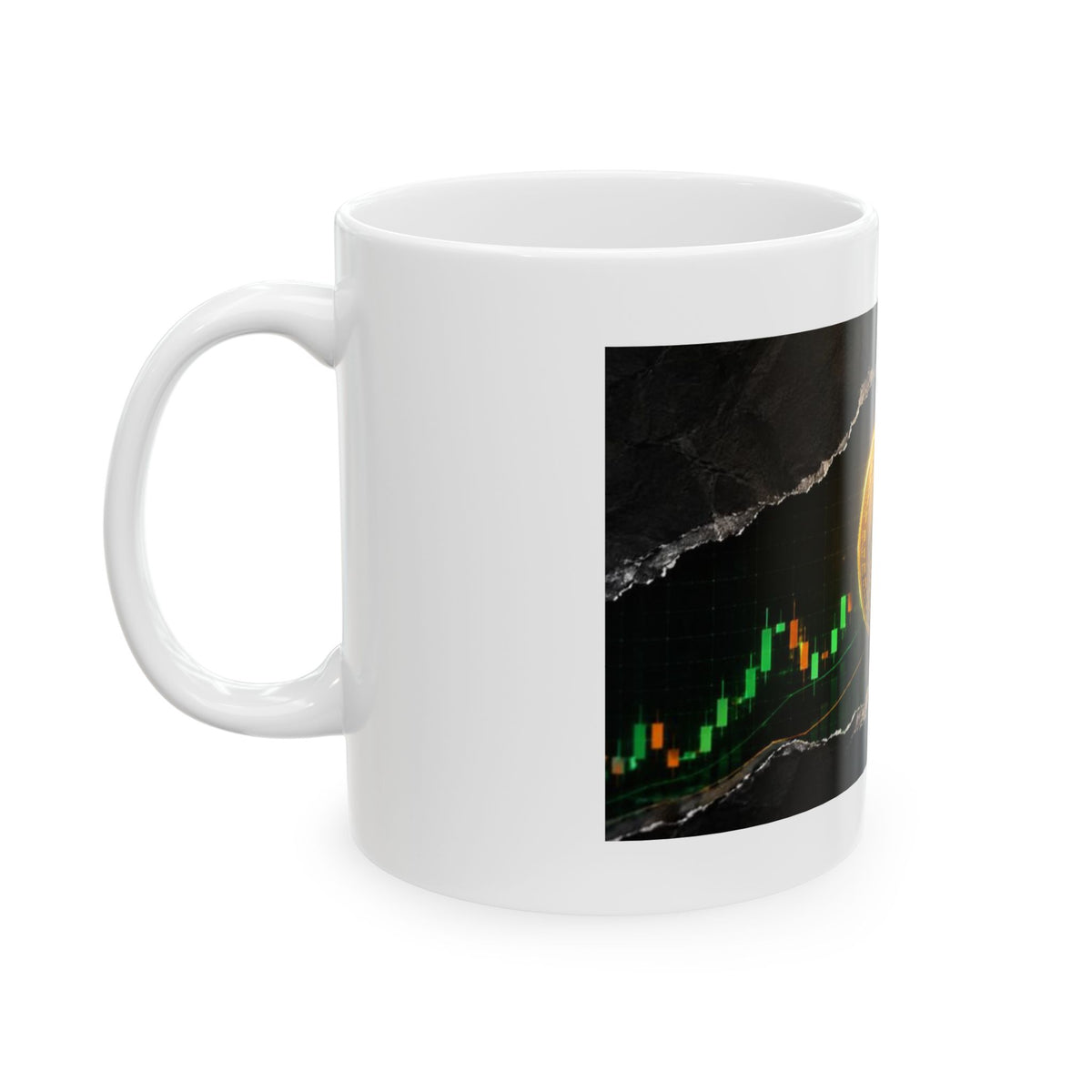 Bitcoin Cryptocurrency Trading Chart Ceramic Mug