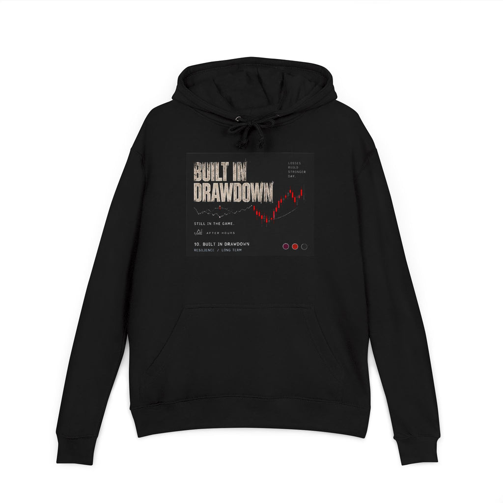 Built in Drawdown Black French Terry Hoodie