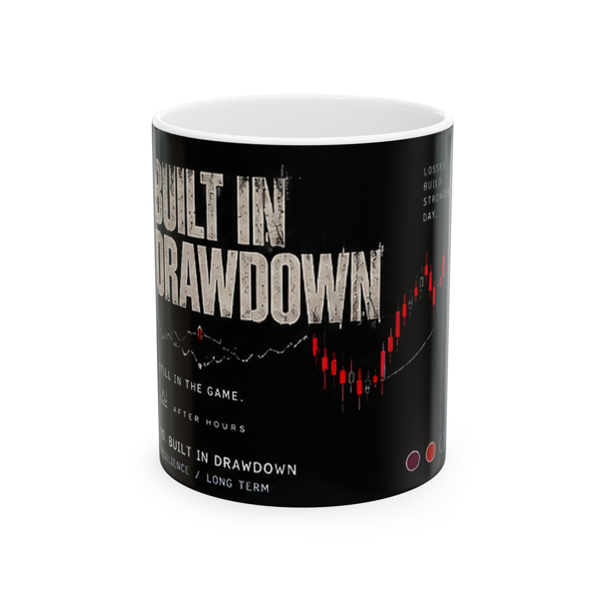 Built in Drawdown Trading Chart Ceramic Mug