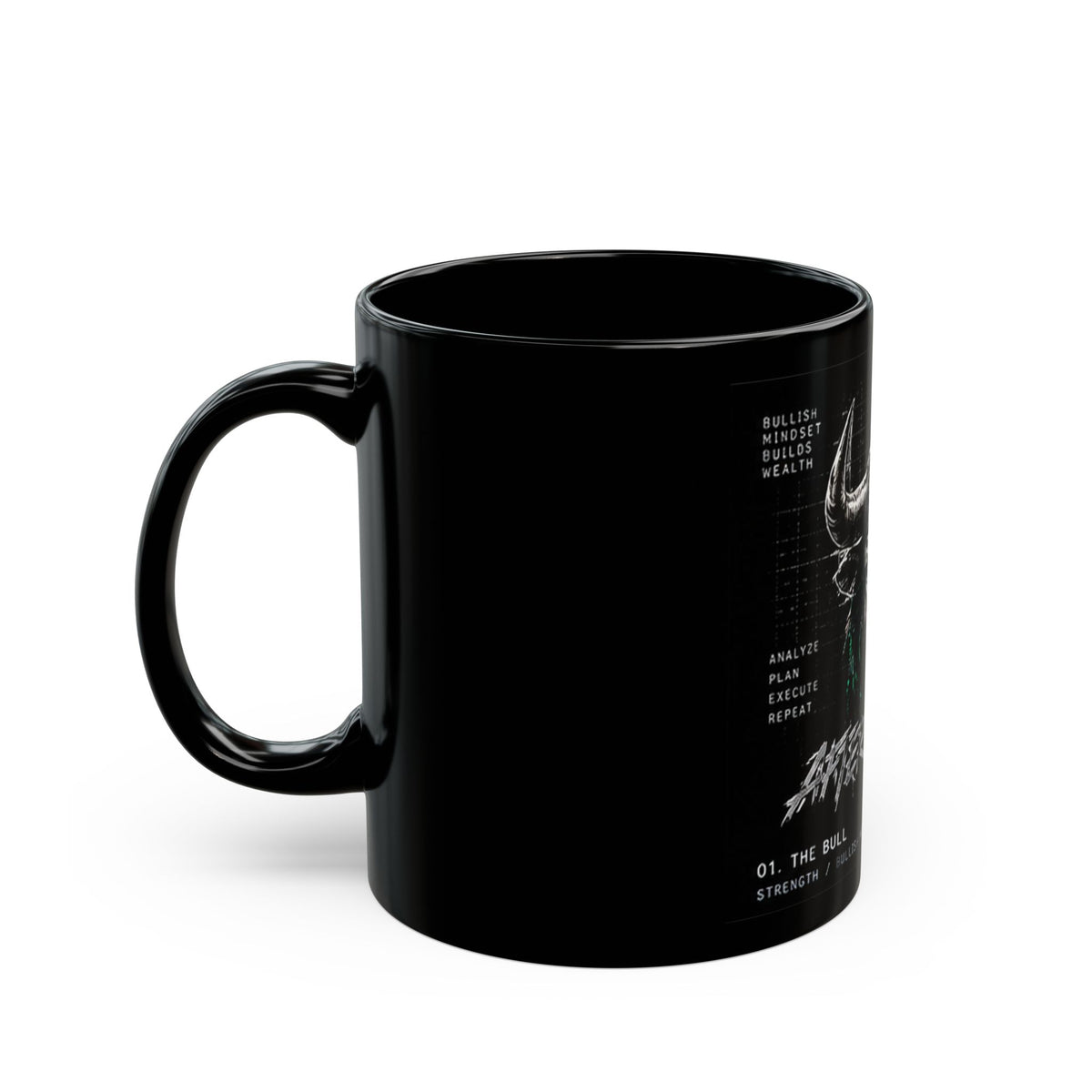 Bull Cryptocurrency Trading Graphic Mug