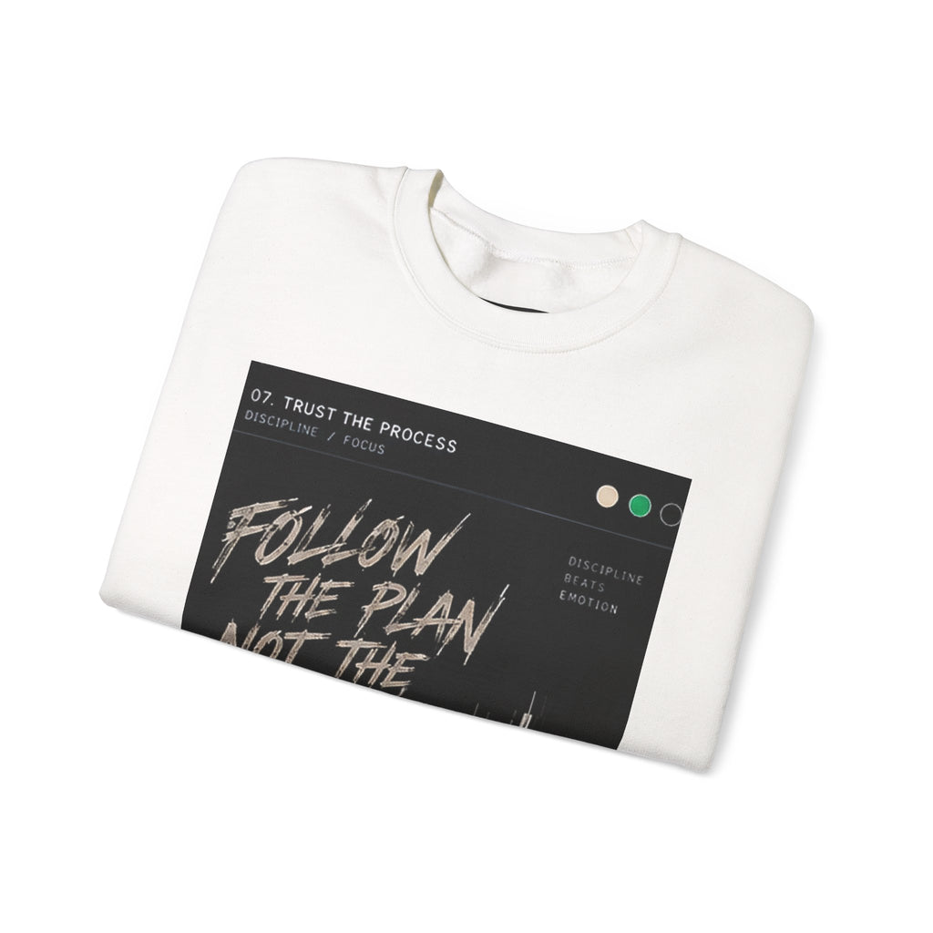 Follow the Plan Not the Noise Sweatshirt | Motivational Typography