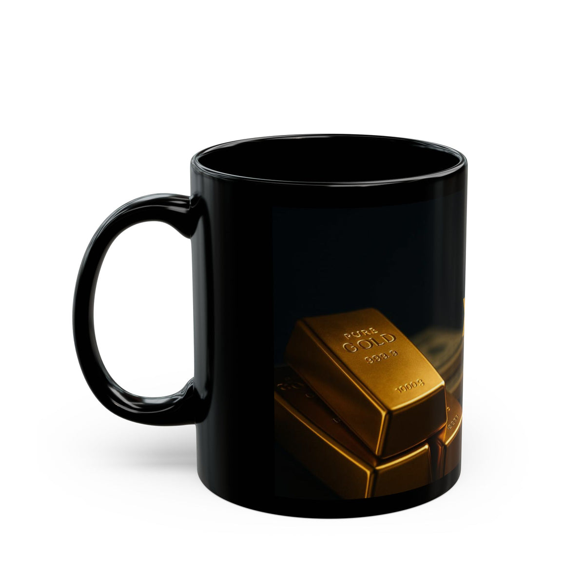 XAUUSD Gold Trading Chart Black Mug