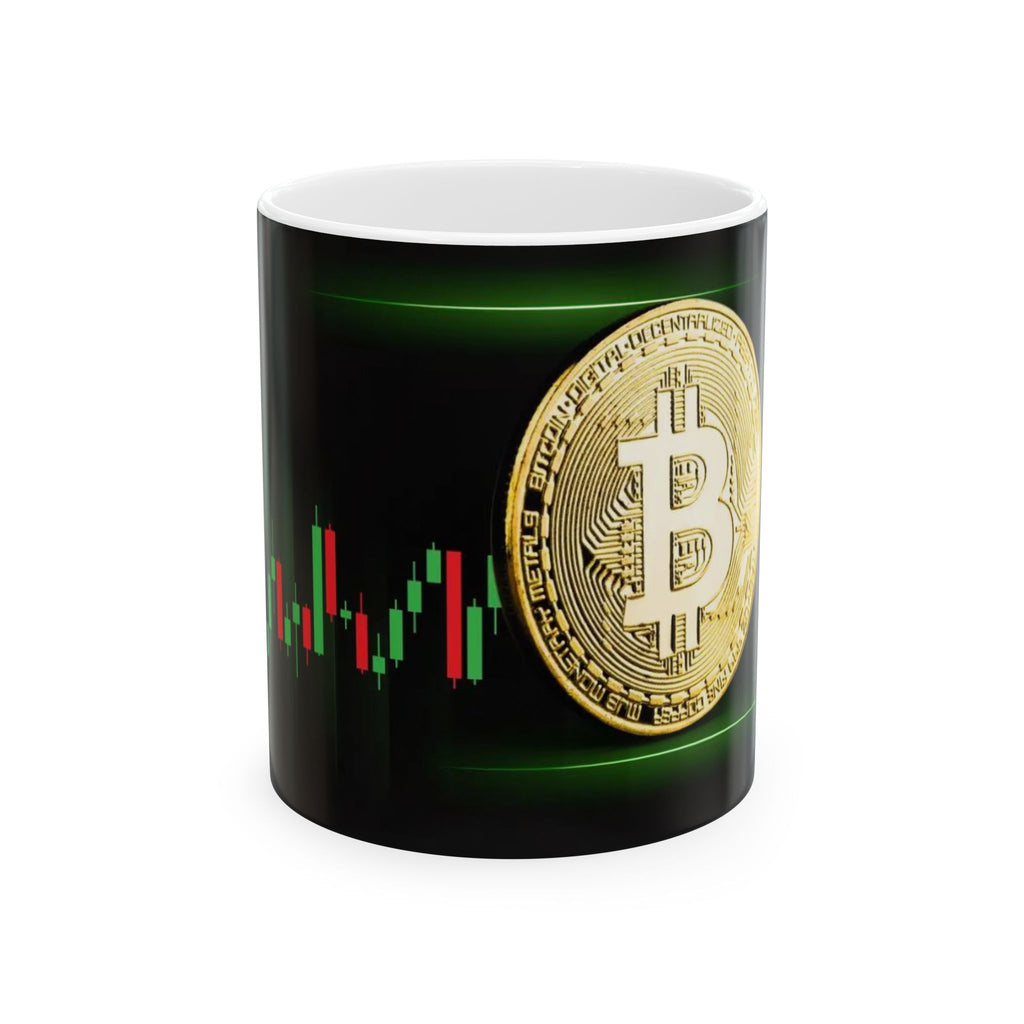 Bitcoin green Ceramic Mug, (11oz, 15oz)