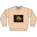 Bitcoin Rising Chart Black Crewneck Sweatshirt