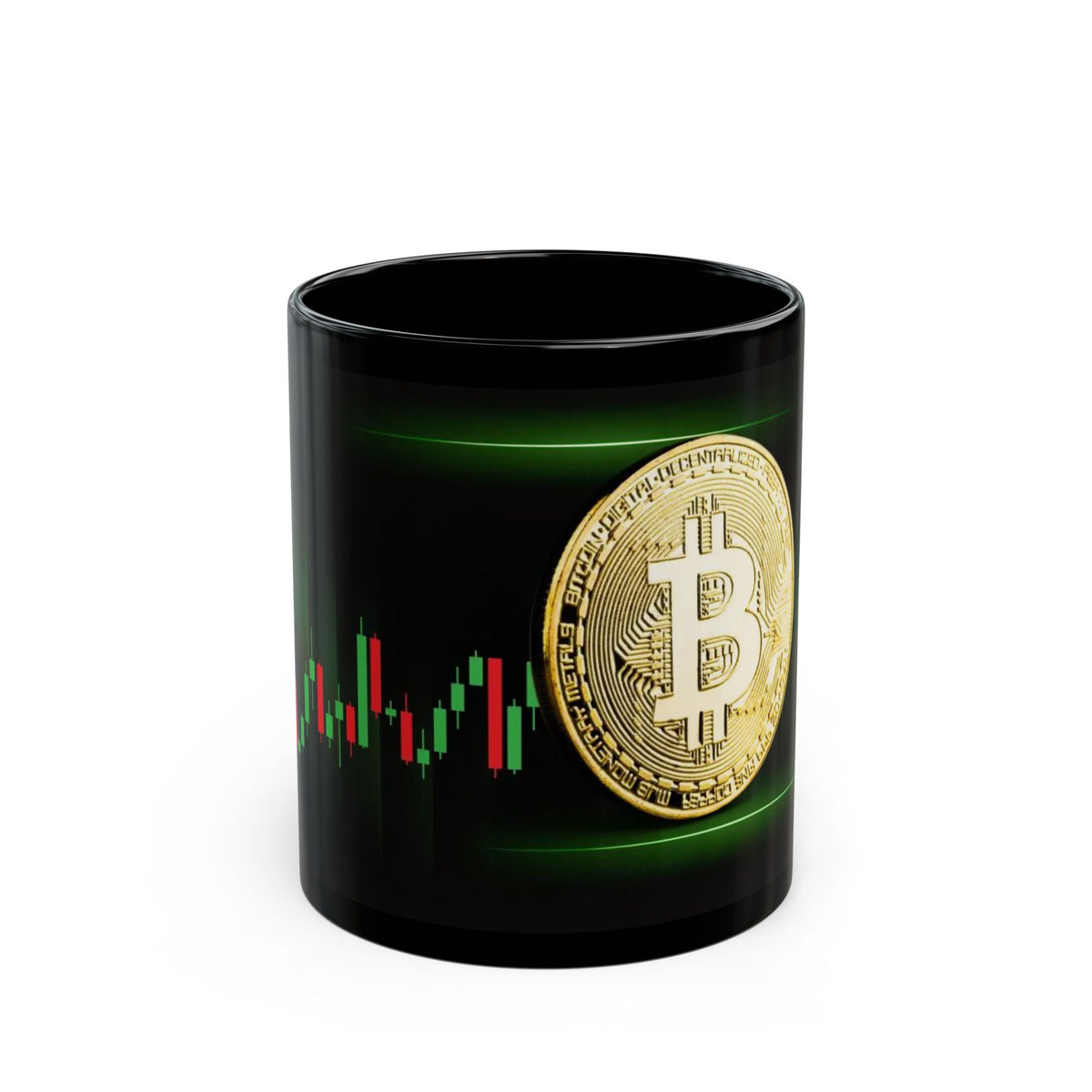 Bitcoin Charts Black Mug (11oz, 15oz)