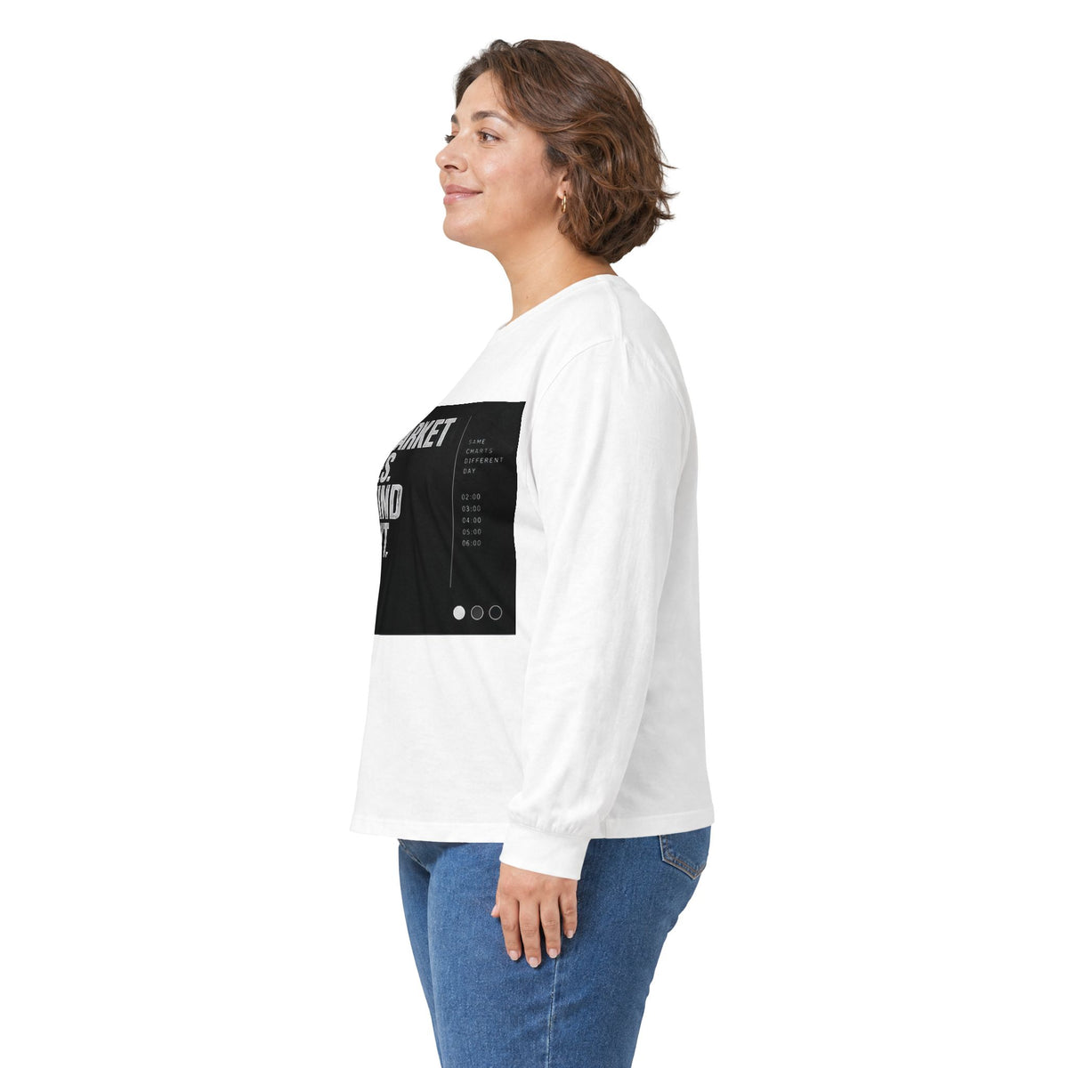 The Market Closes The Mind Doesn't Long Sleeve Tee
