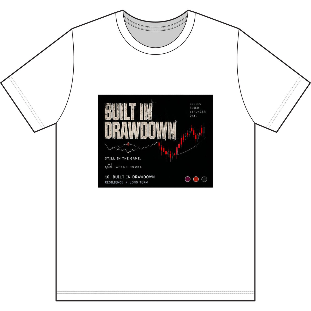 Built in Drawdown Black T-Shirt