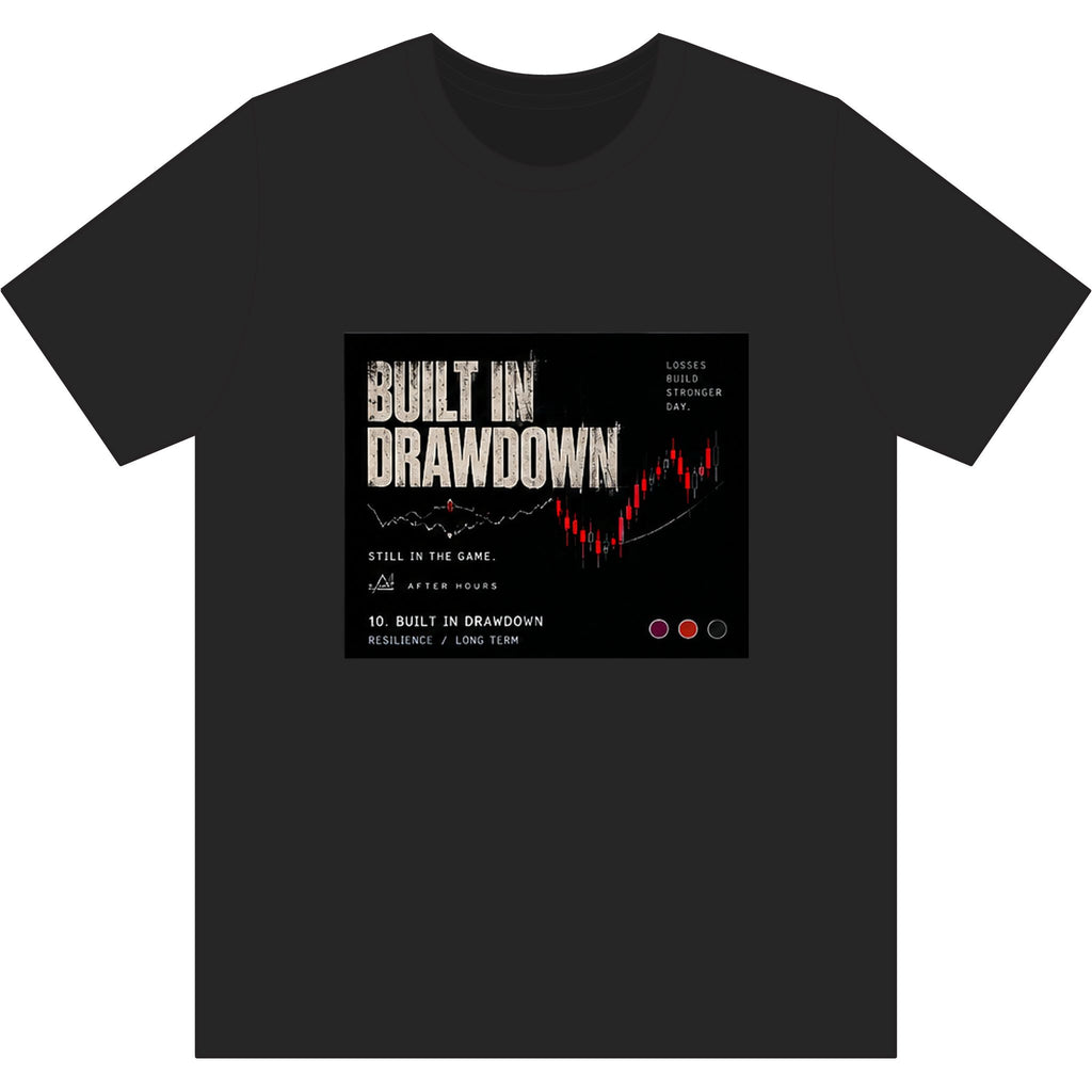 Built in Drawdown Black T-Shirt