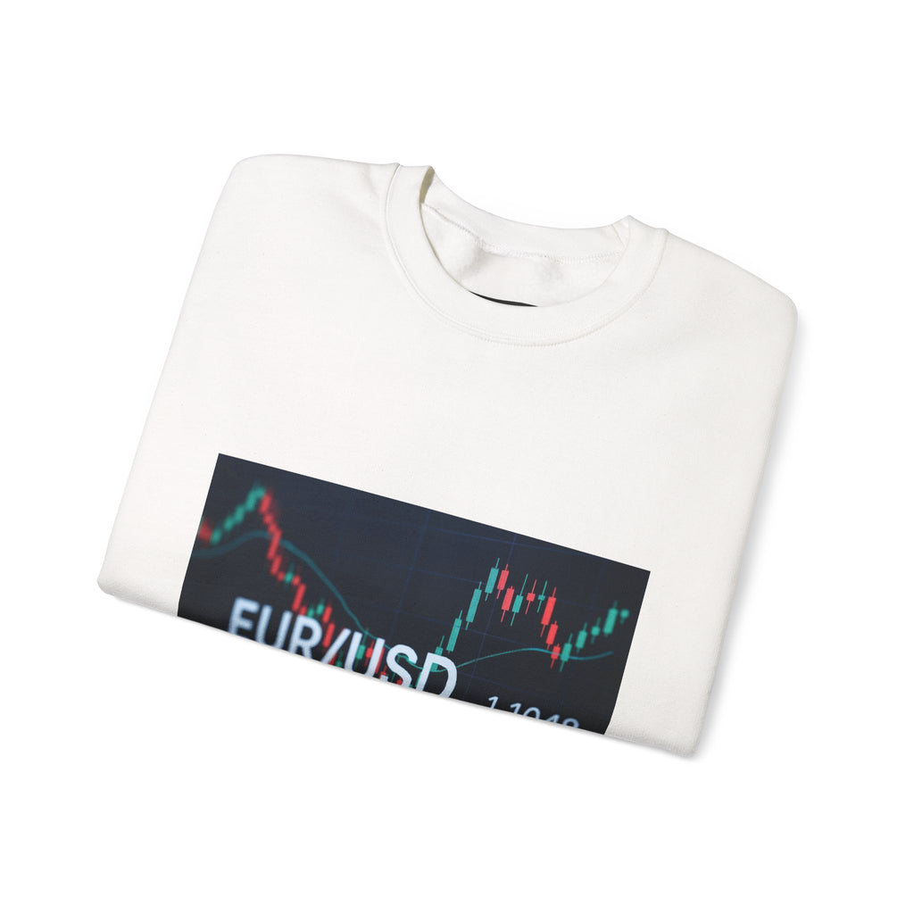 EUR/USD Forex Trading Chart Crewneck Sweatshirt