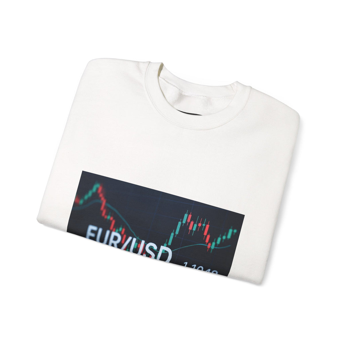 EUR/USD Forex Trading Chart Crewneck Sweatshirt