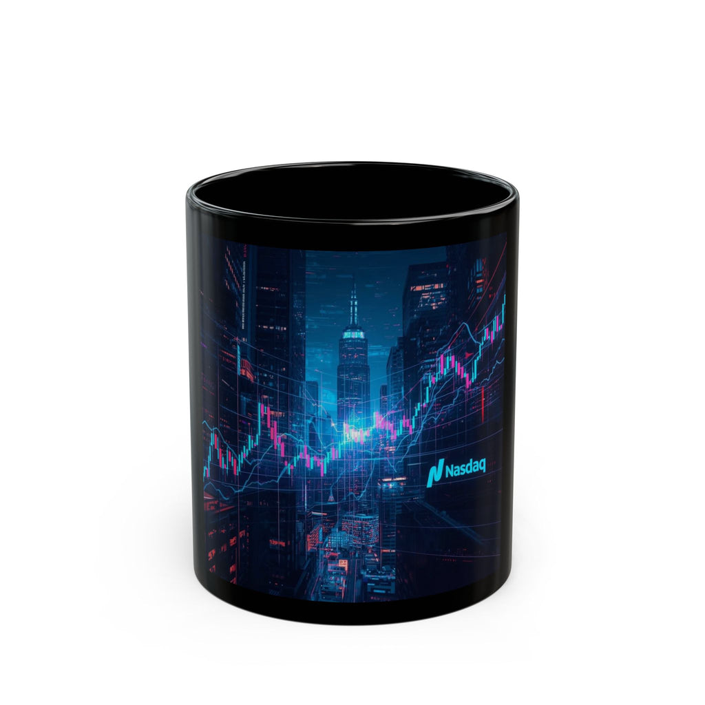NASDAQ Stock Market Black Mug