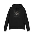 Half Bull Half Chart Black French Terry Hoodie