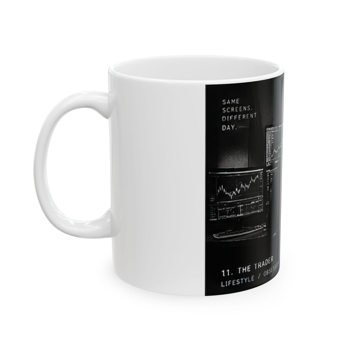 After Hours Trader Stock Chart Ceramic Mug
