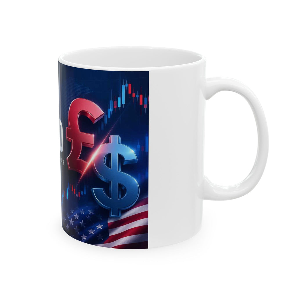 Gbp Usd Ceramic Mug, (11oz, 15oz)