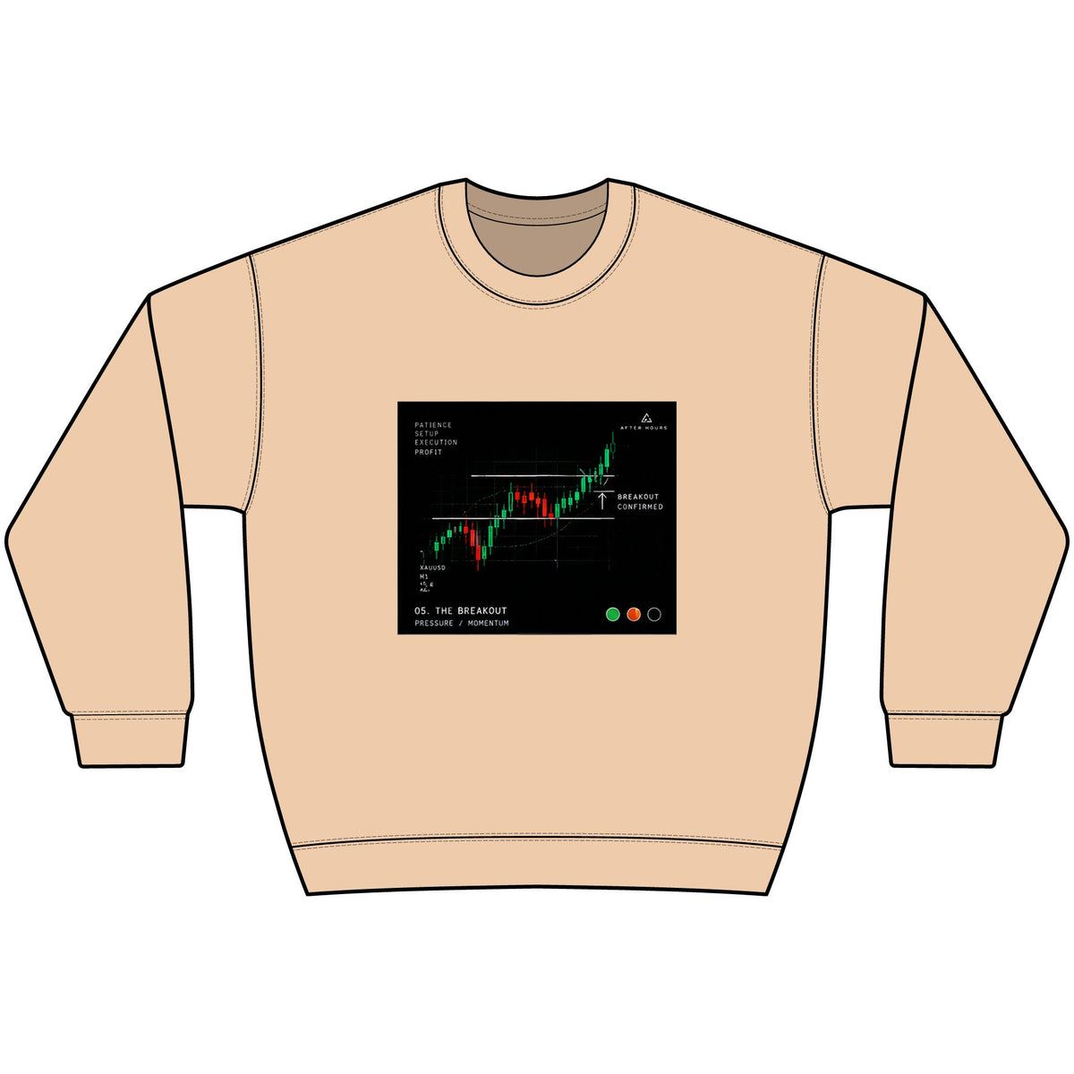 The Breakout Black Crewneck Sweatshirt